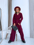 "BRUNETTE 10312" set - burgundy